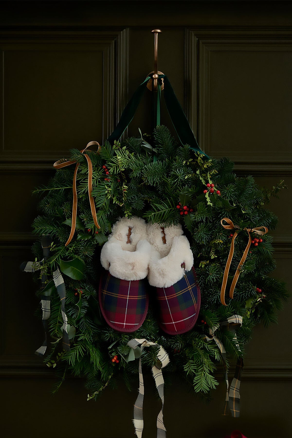 Claudia Tartan Pantoletten