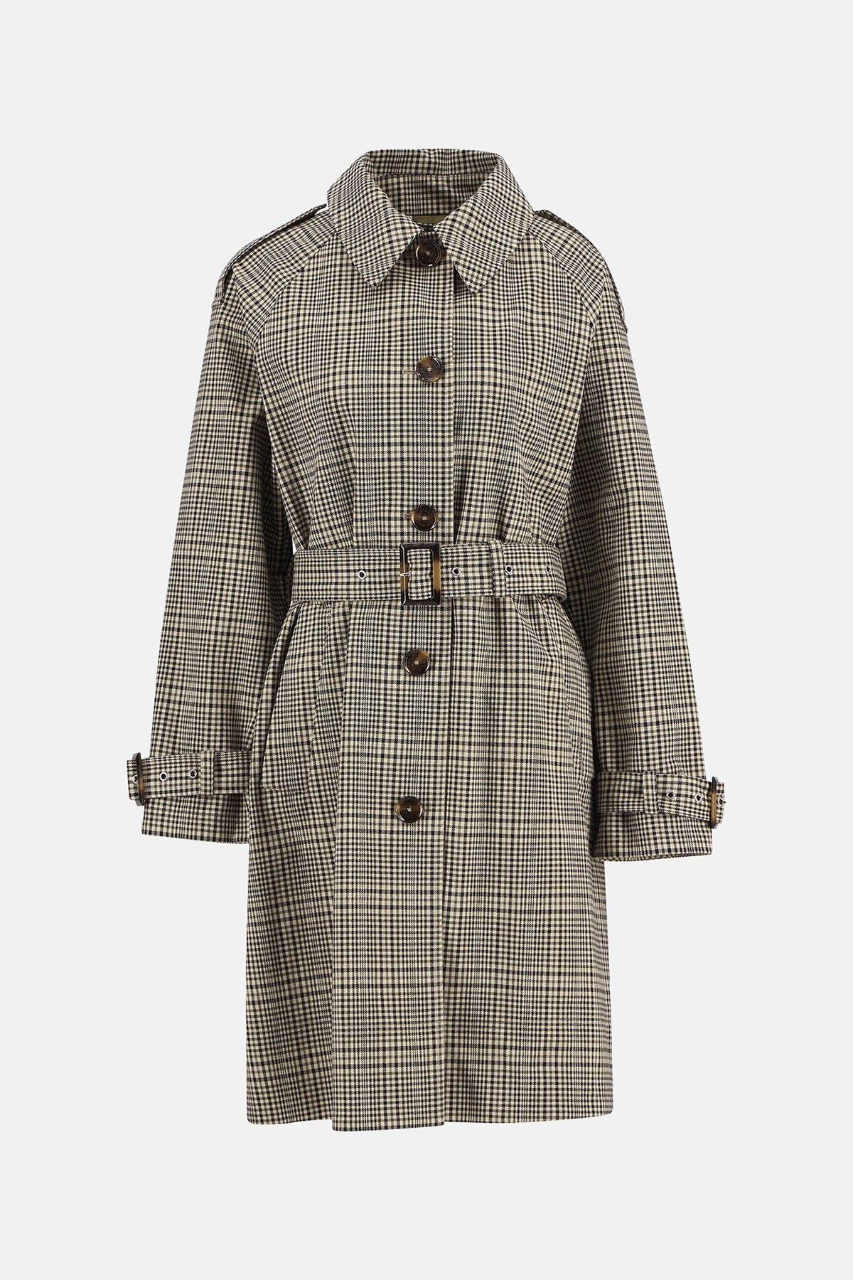 Maia Check Showerproof Trench Coat