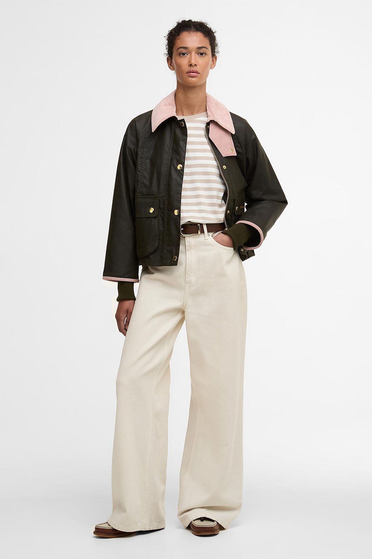 Cropped Beadnell Waxed Jacket
