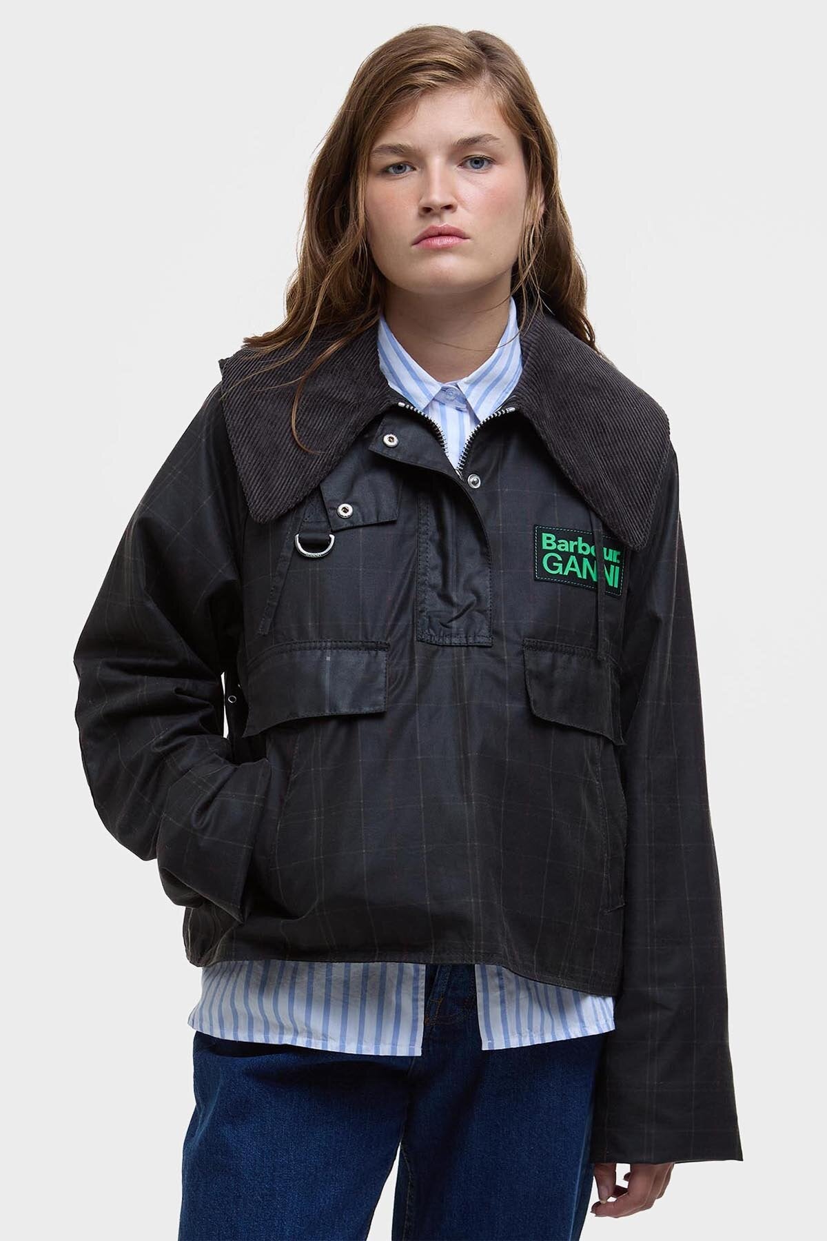 Ganni Wax Anorak Smock