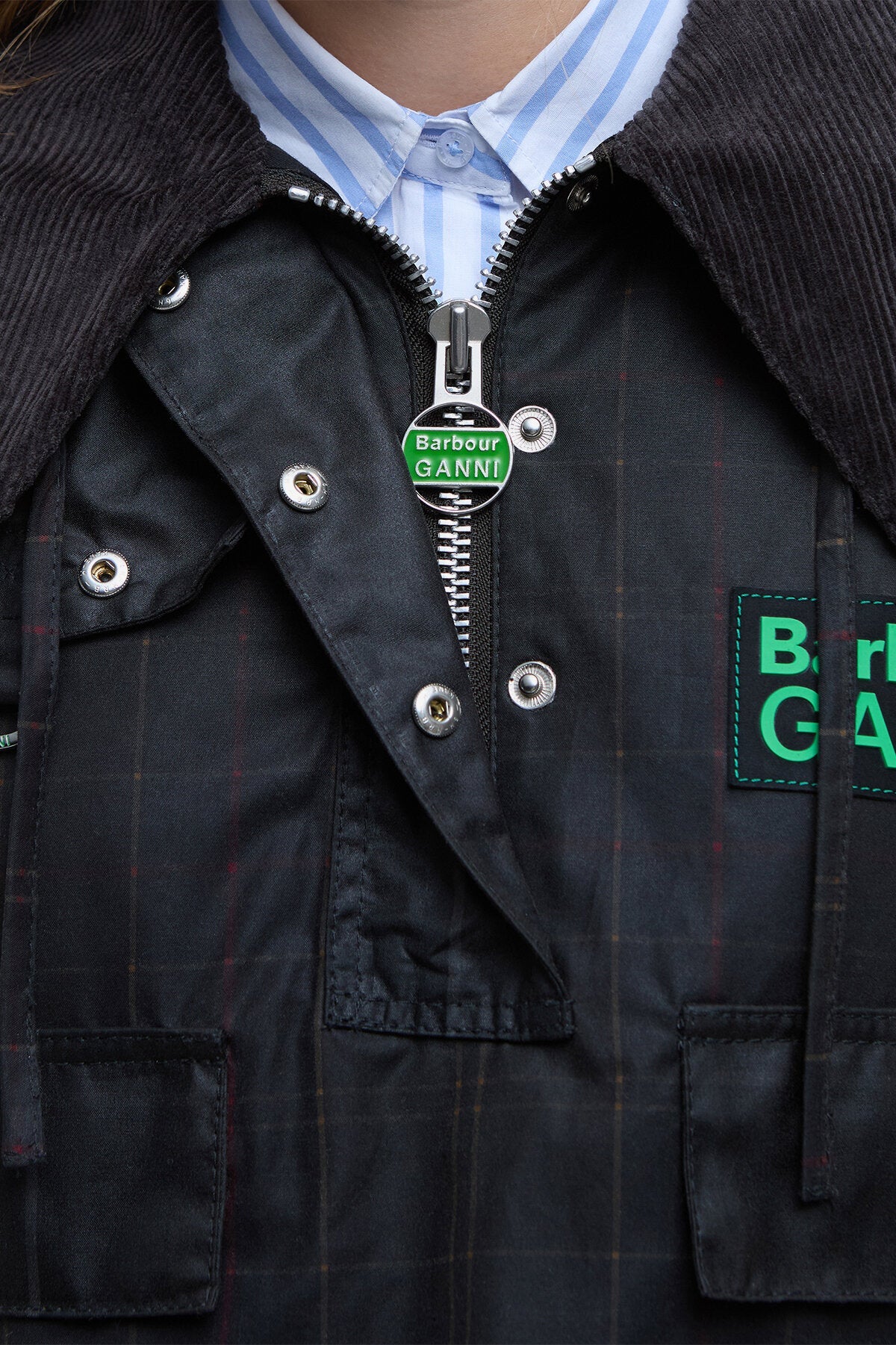 Ganni Wax Anorak Smock