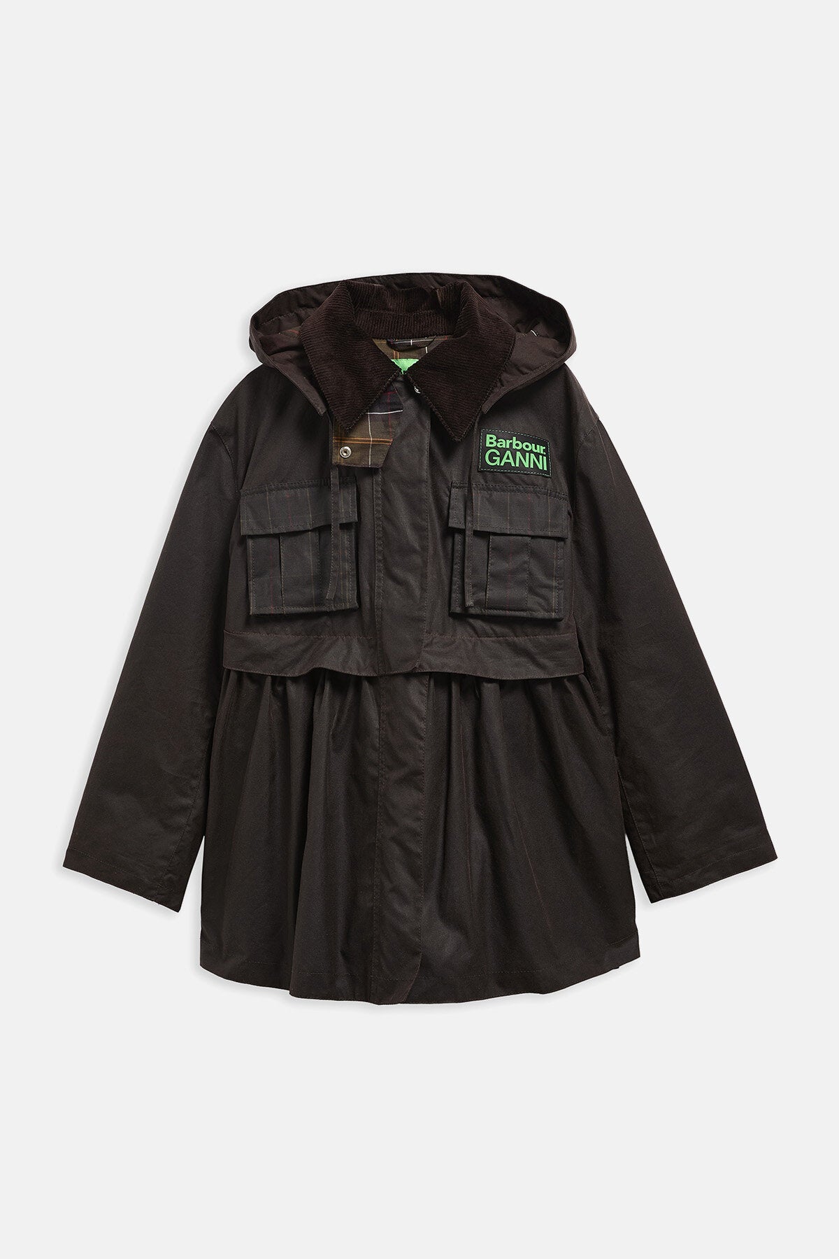 Peplum Waxed Jacket