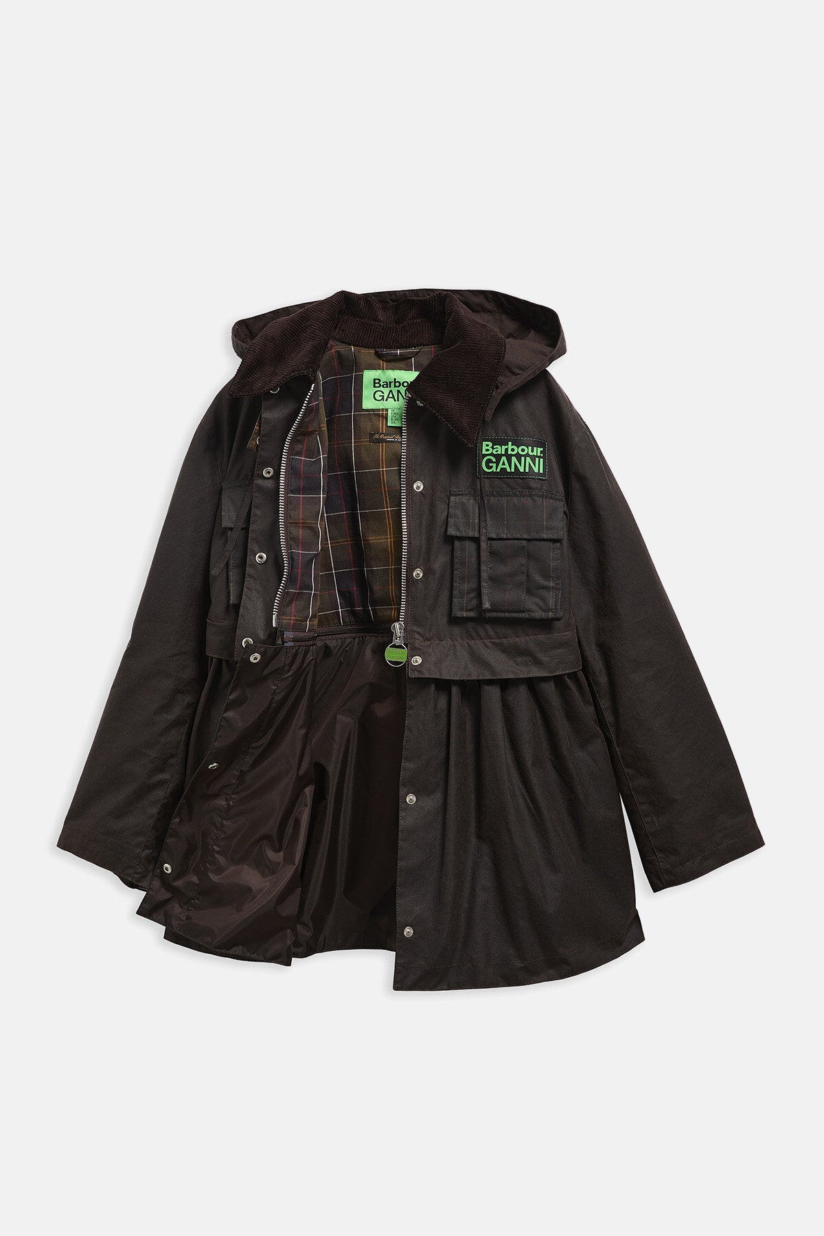 Peplum Waxed Jacket