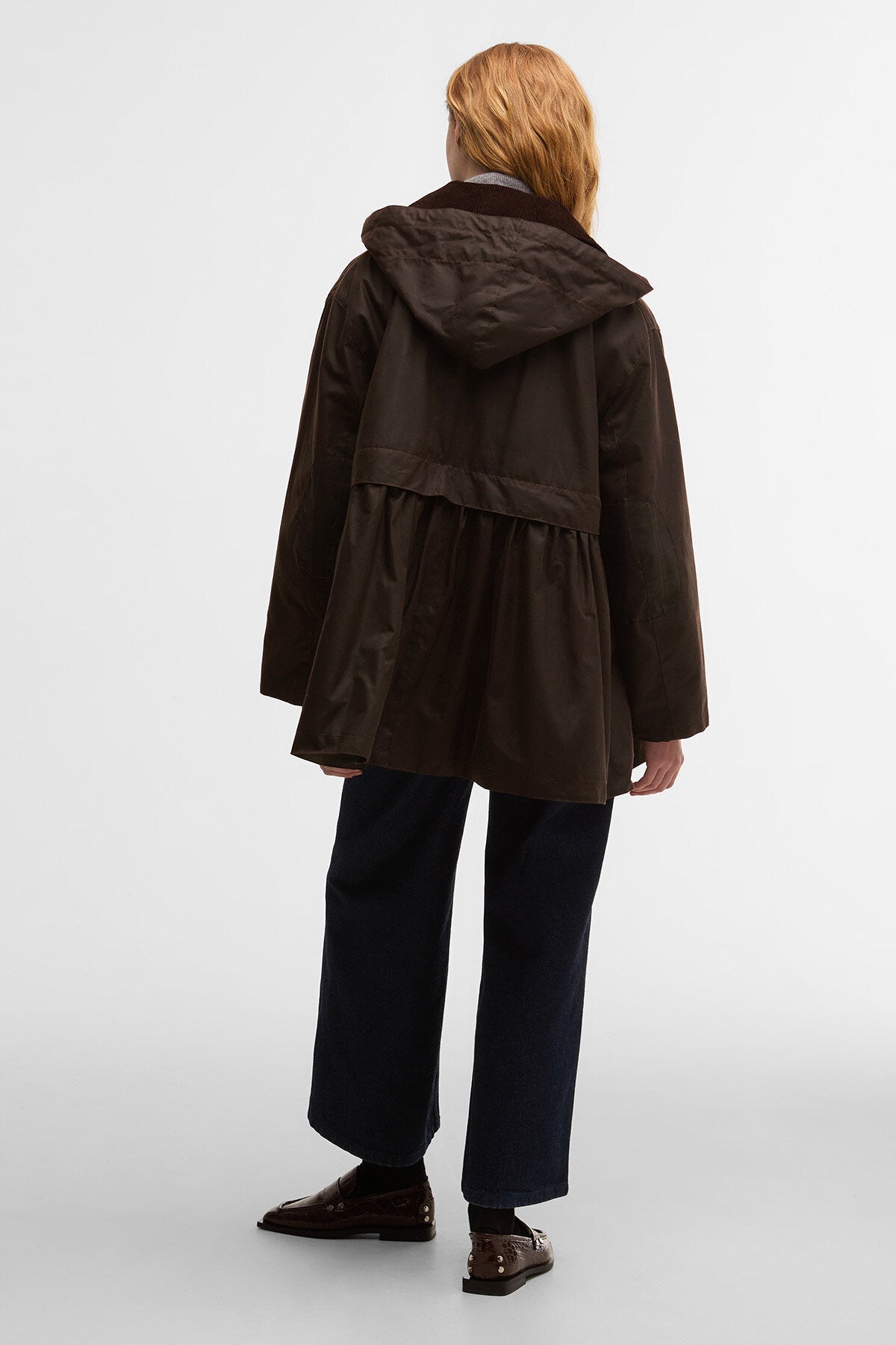 Peplum Waxed Jacket