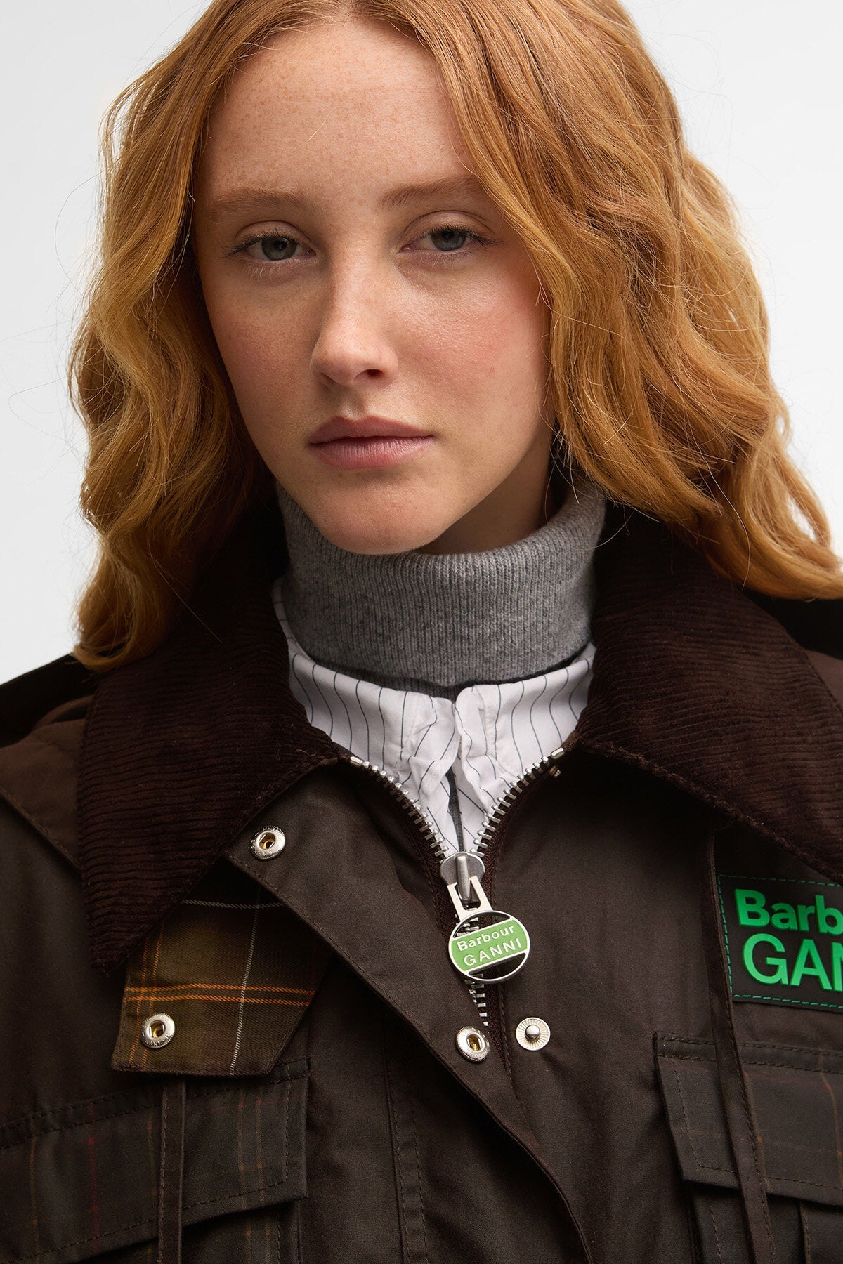 Peplum Waxed Jacket