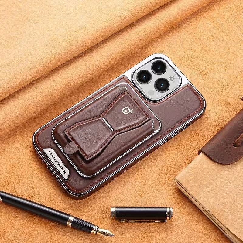 Leder Geldbörse Ständer Handyhülle für iPhone