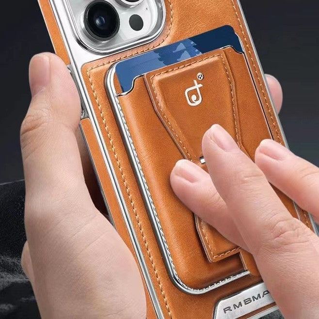 Leder Geldbörse Ständer Handyhülle für iPhone