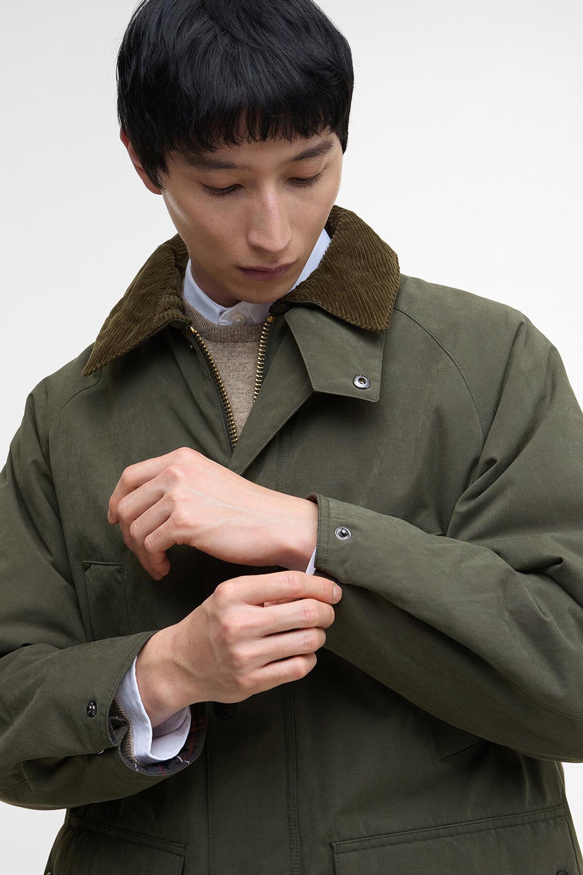 Oversized Bedale Padded Casual Jacket
