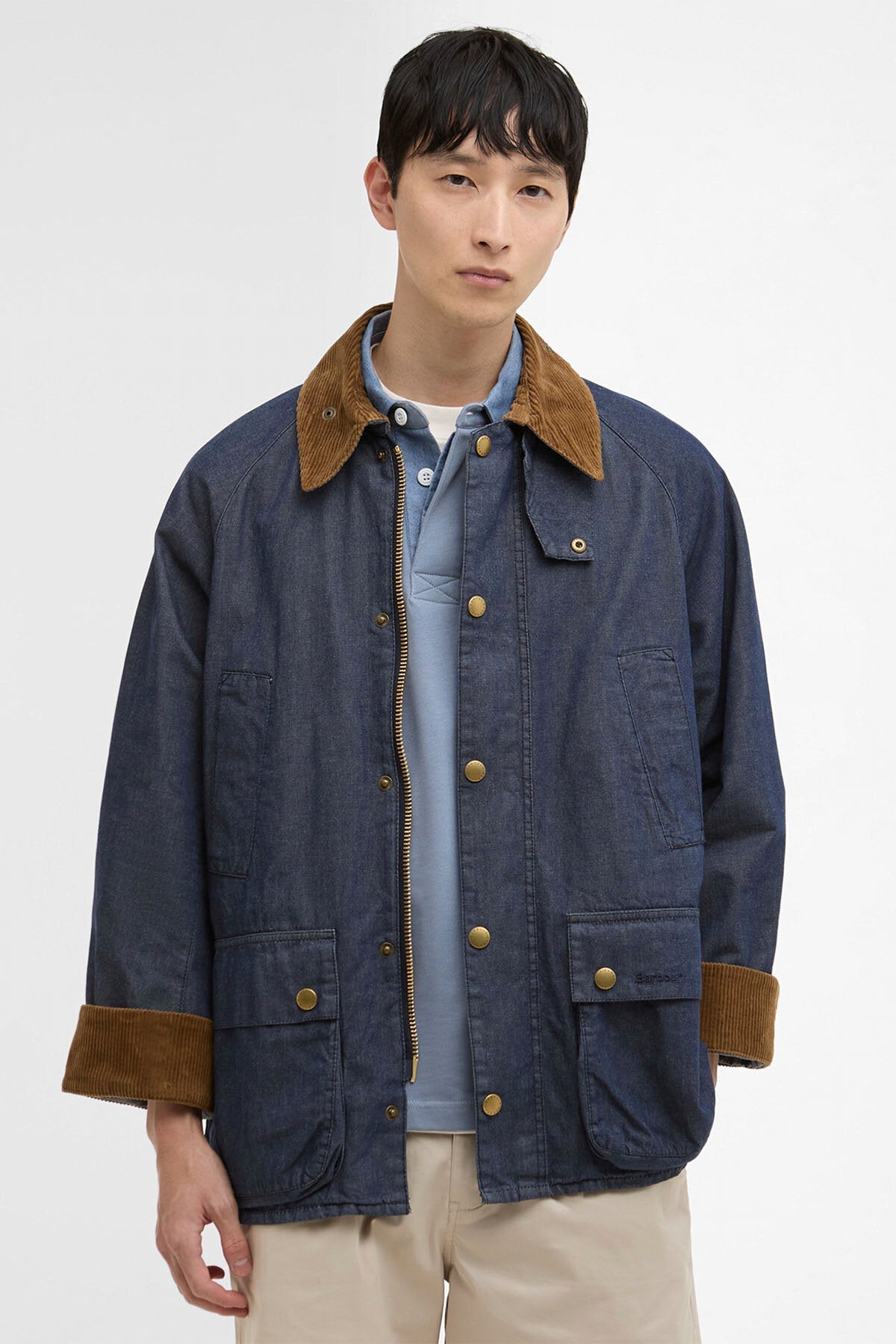 Oversized Bedale Denim Casual Jacket