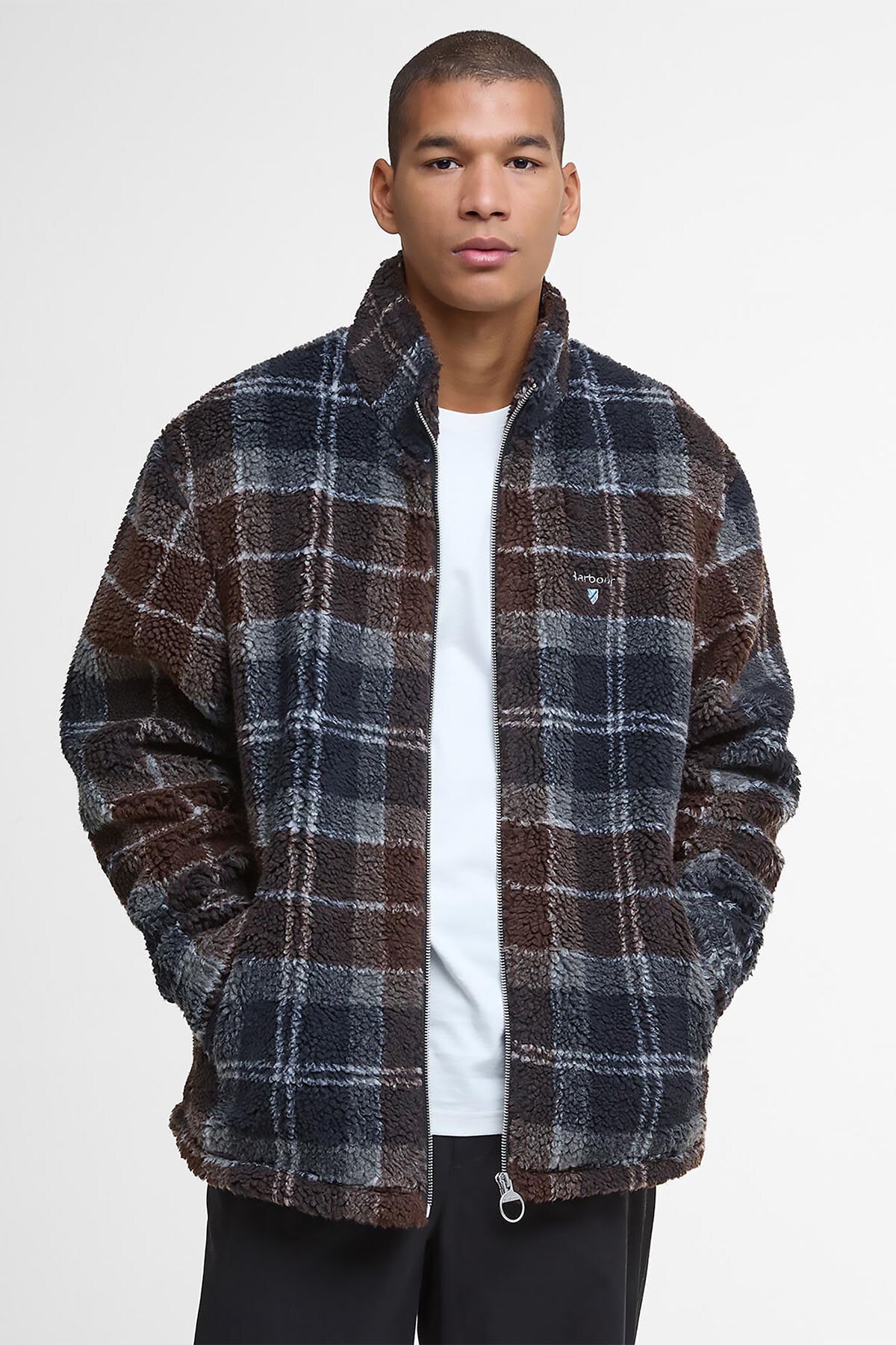 Tartan Fleece Zip Through