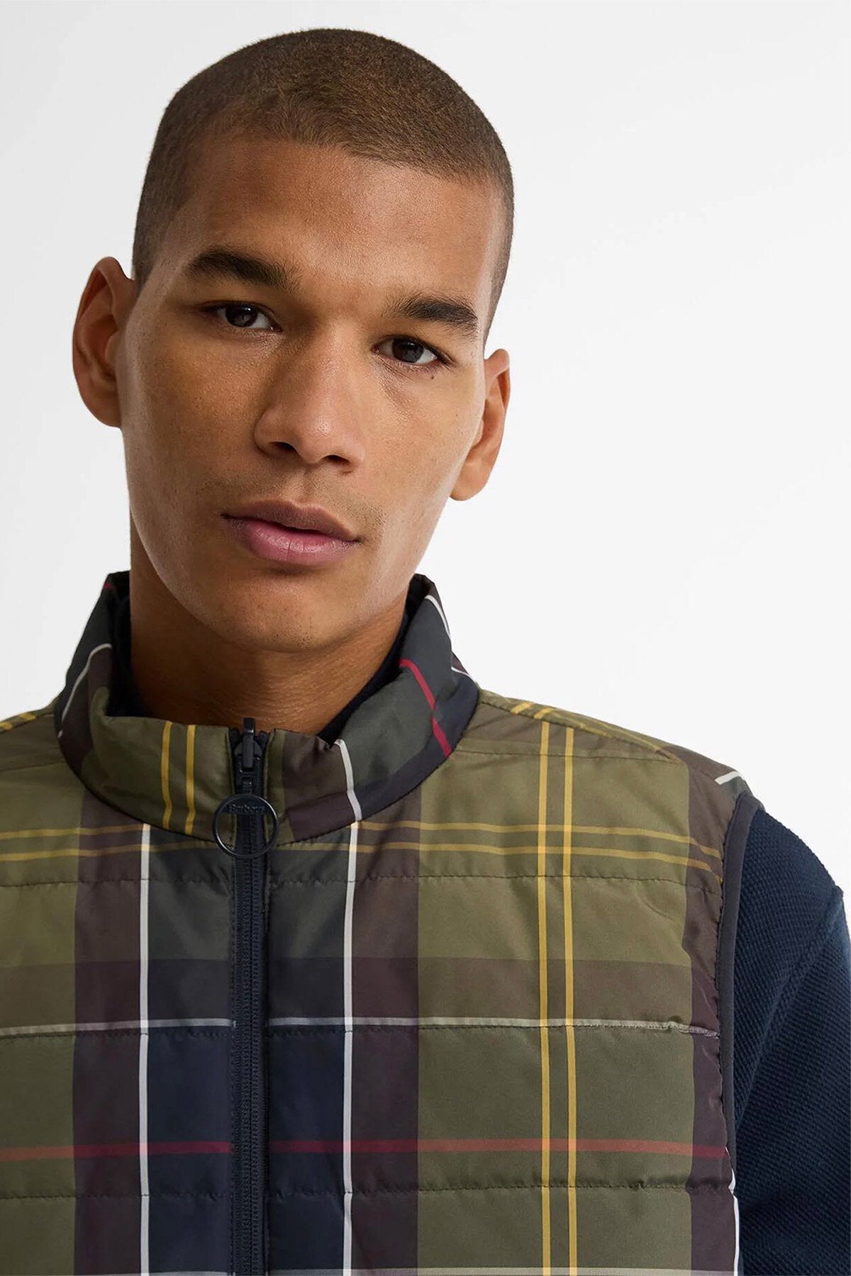 Reversible Tartan Puffer Gilet