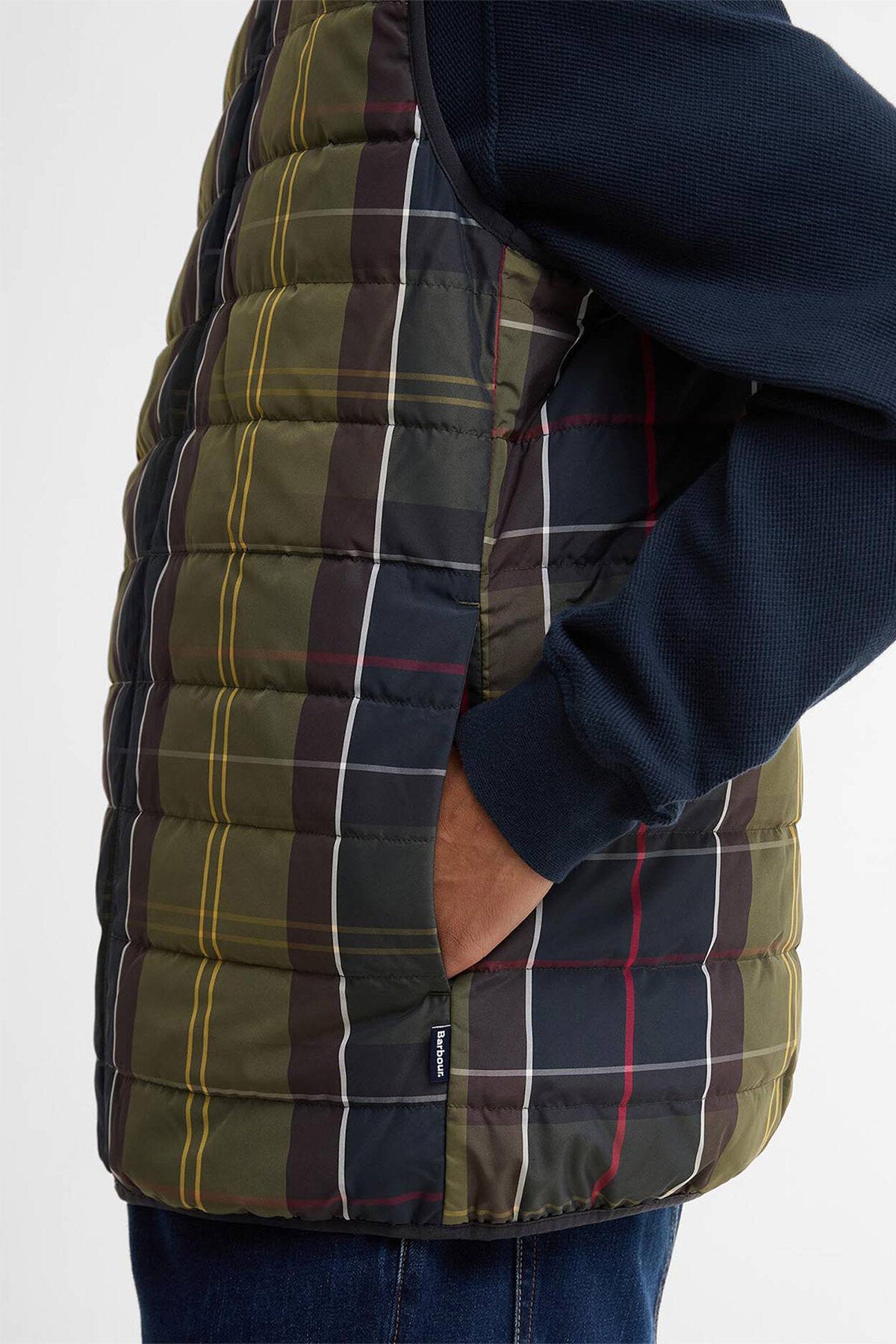 Reversible Tartan Puffer Gilet