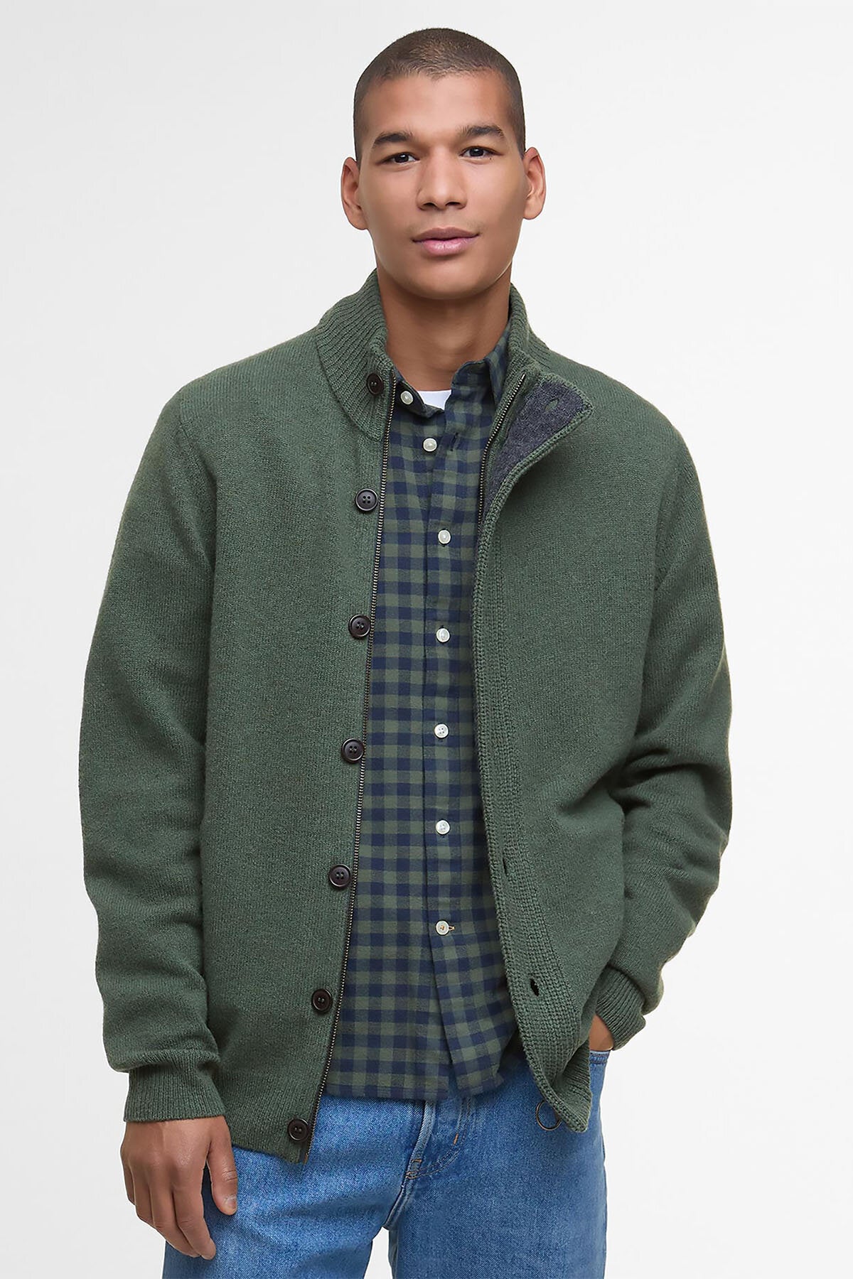 Essential-Fleecejacke mit Reißverschluss