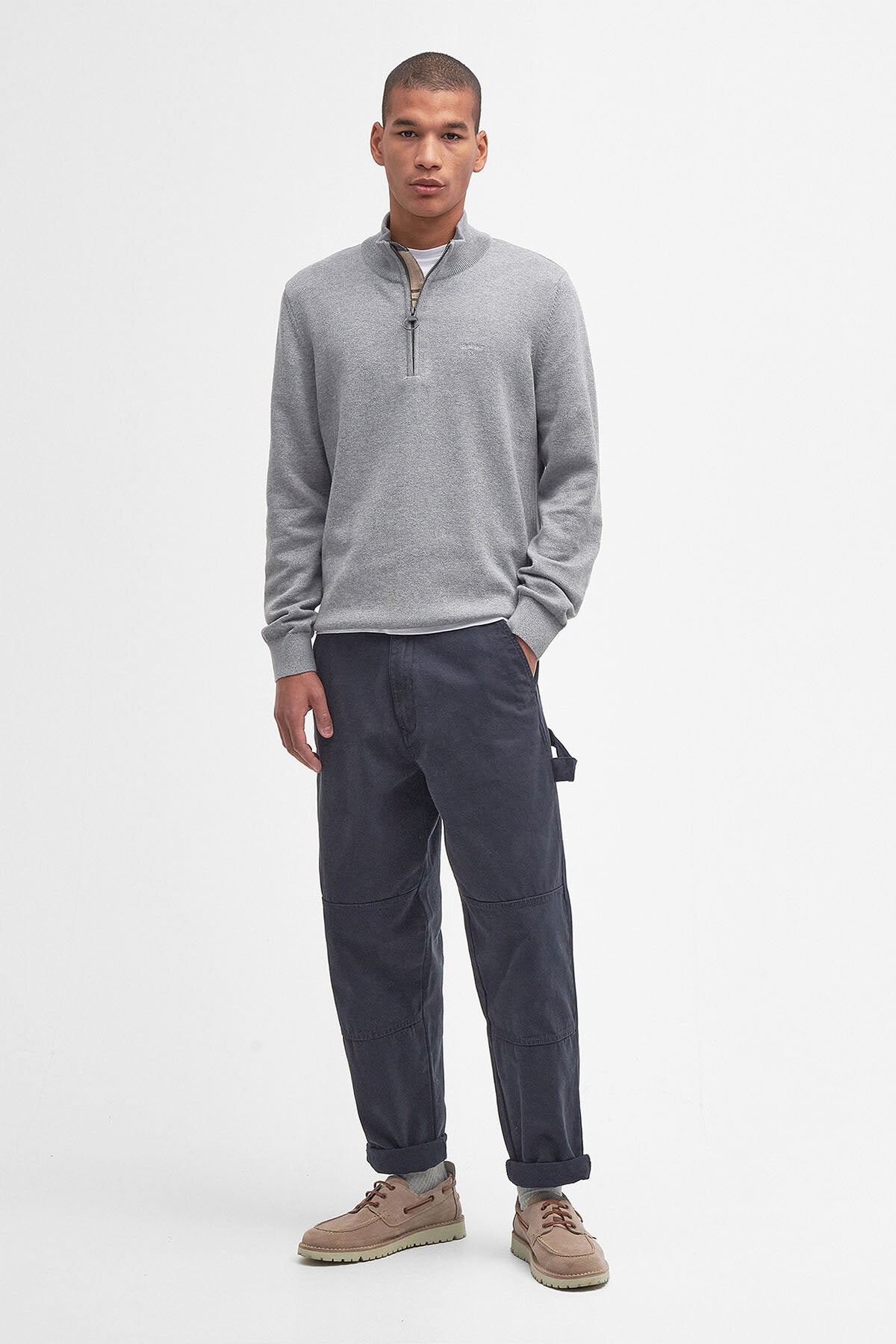 Cotton Half Zip Sweater