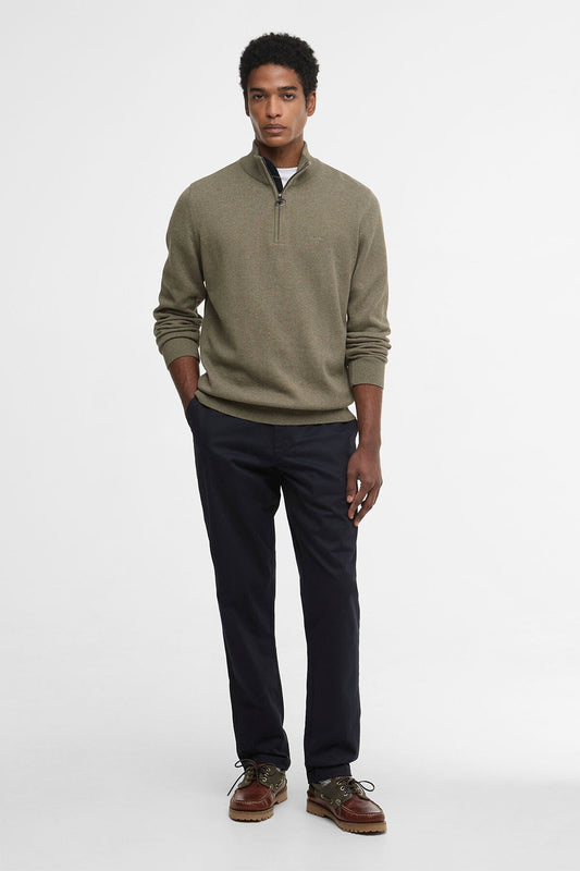 Cotton Half Zip Sweater