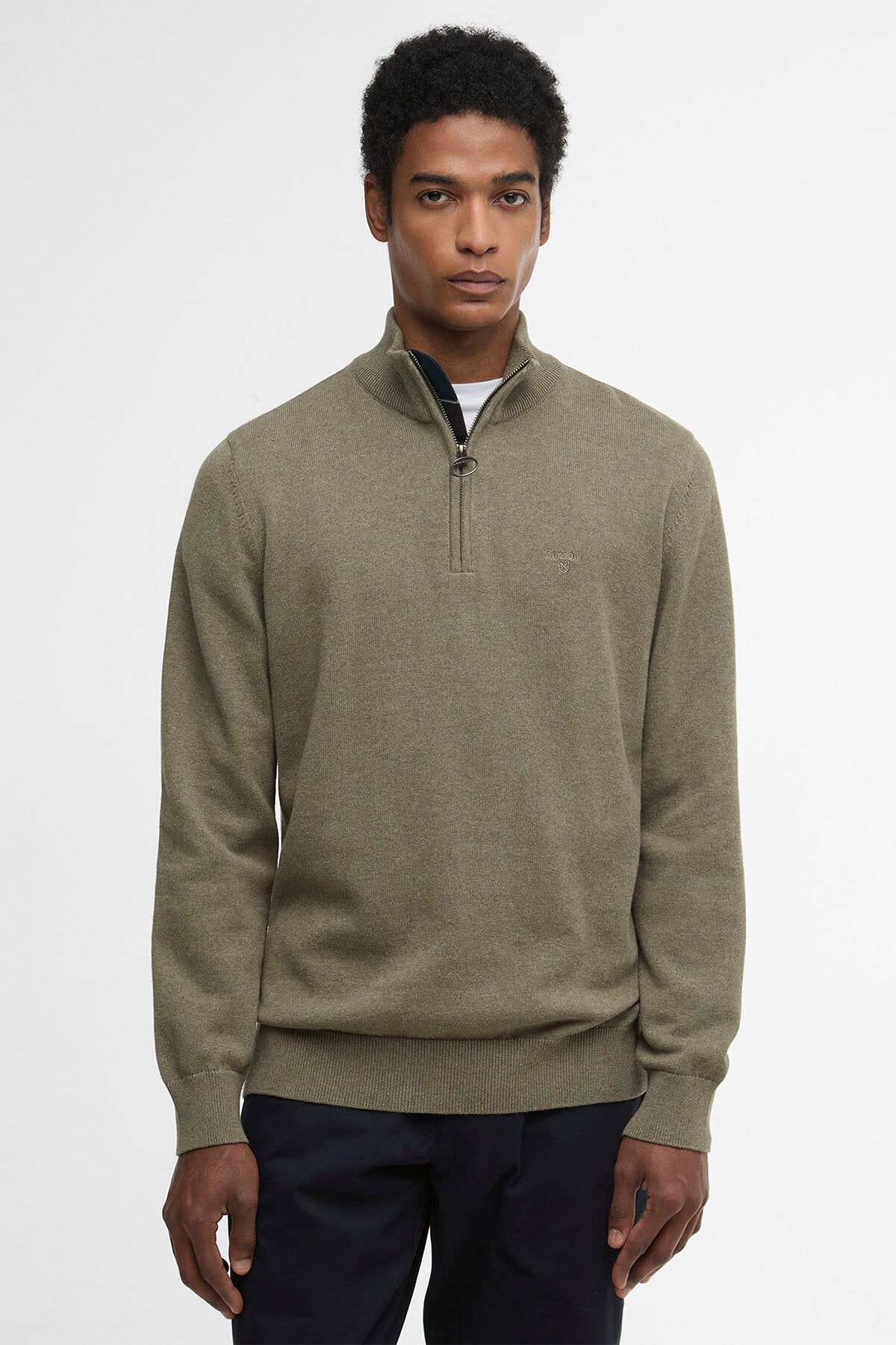 Cotton Half Zip Sweater