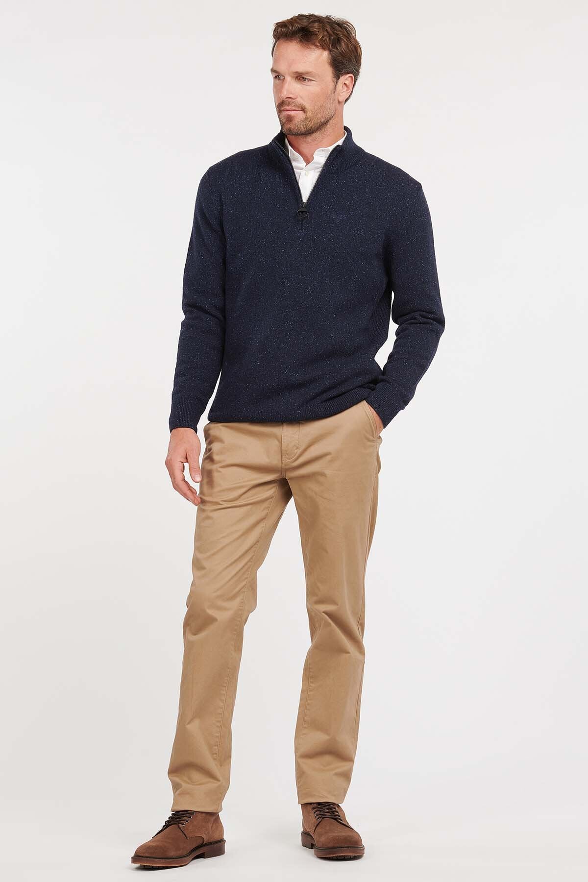 Essential Tisbury Strickpullover mit halbem Reißverschluss