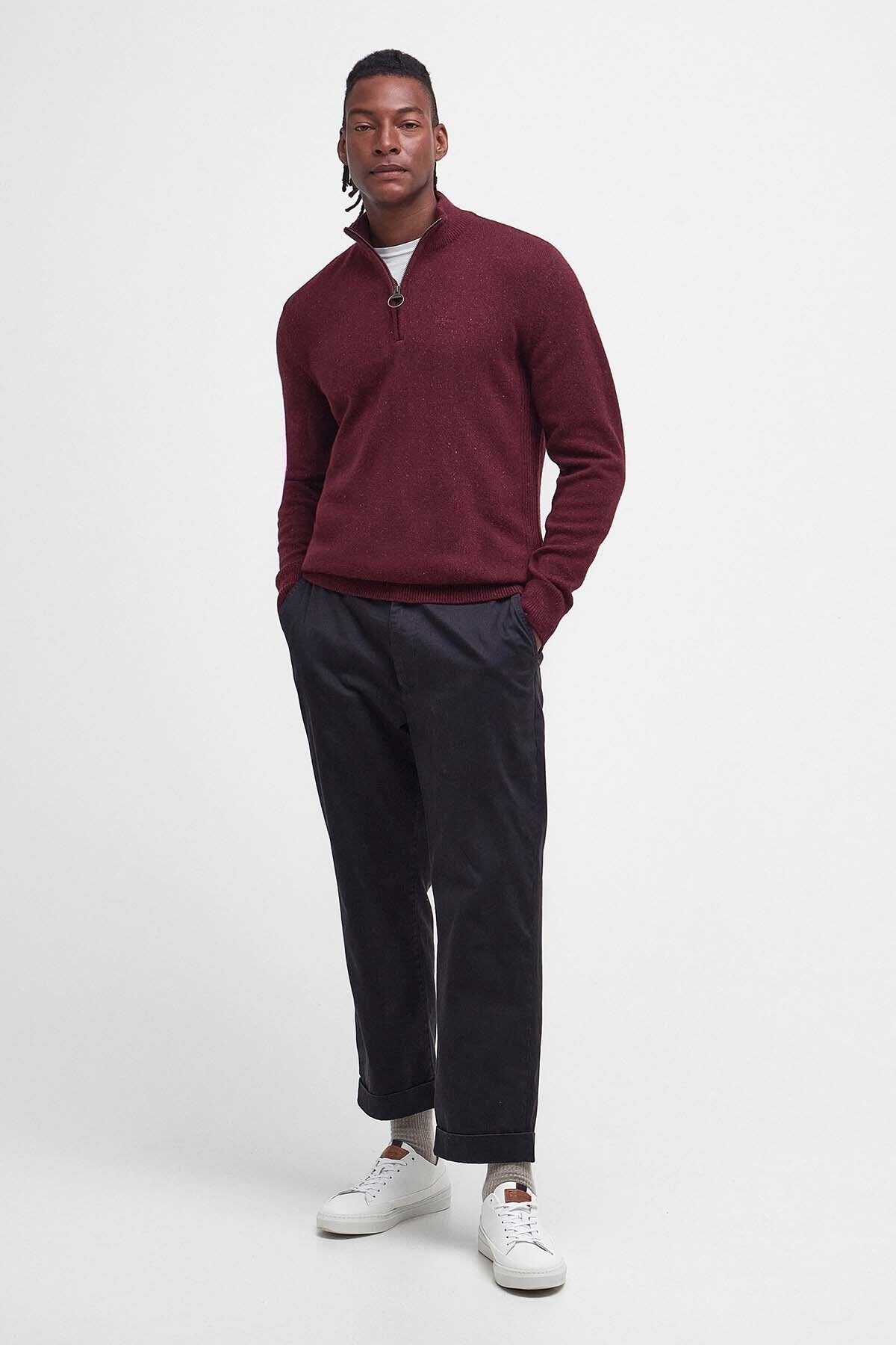 Essential Tisbury Strickpullover mit halbem Reißverschluss