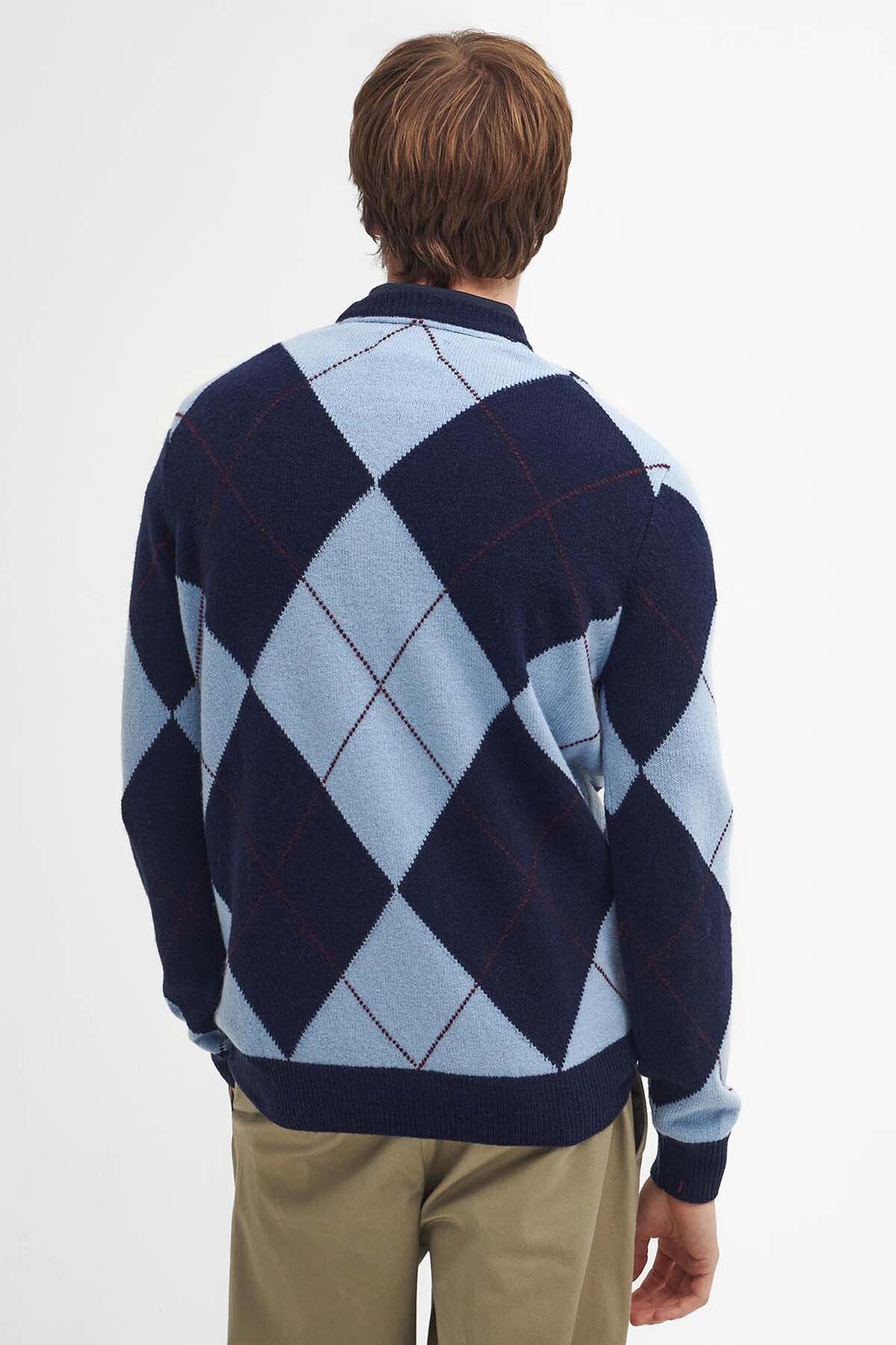 Sutherwell Argyle Pullover mit Rundhalsausschnitt