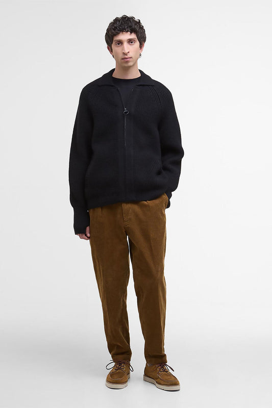 Garthman Knitted Zip-Up Jumper