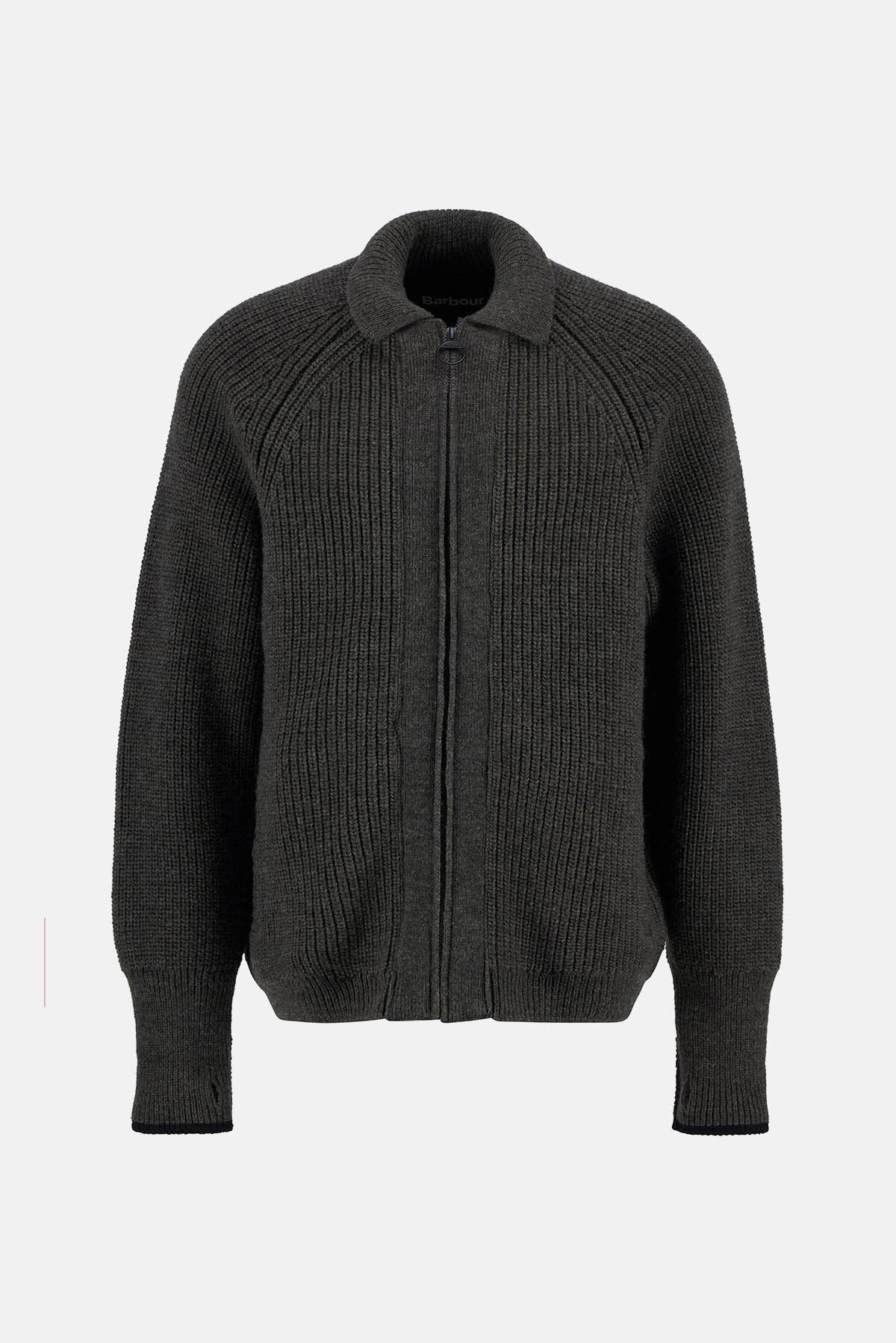 Garthman Knitted Zip-Up Jumper