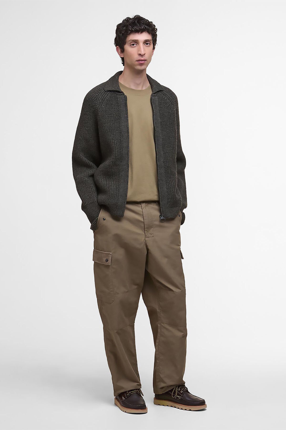 Garthman Knitted Zip-Up Jumper