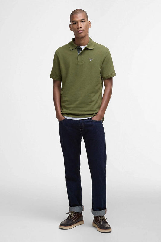 Tartan-Piqué-Poloshirt