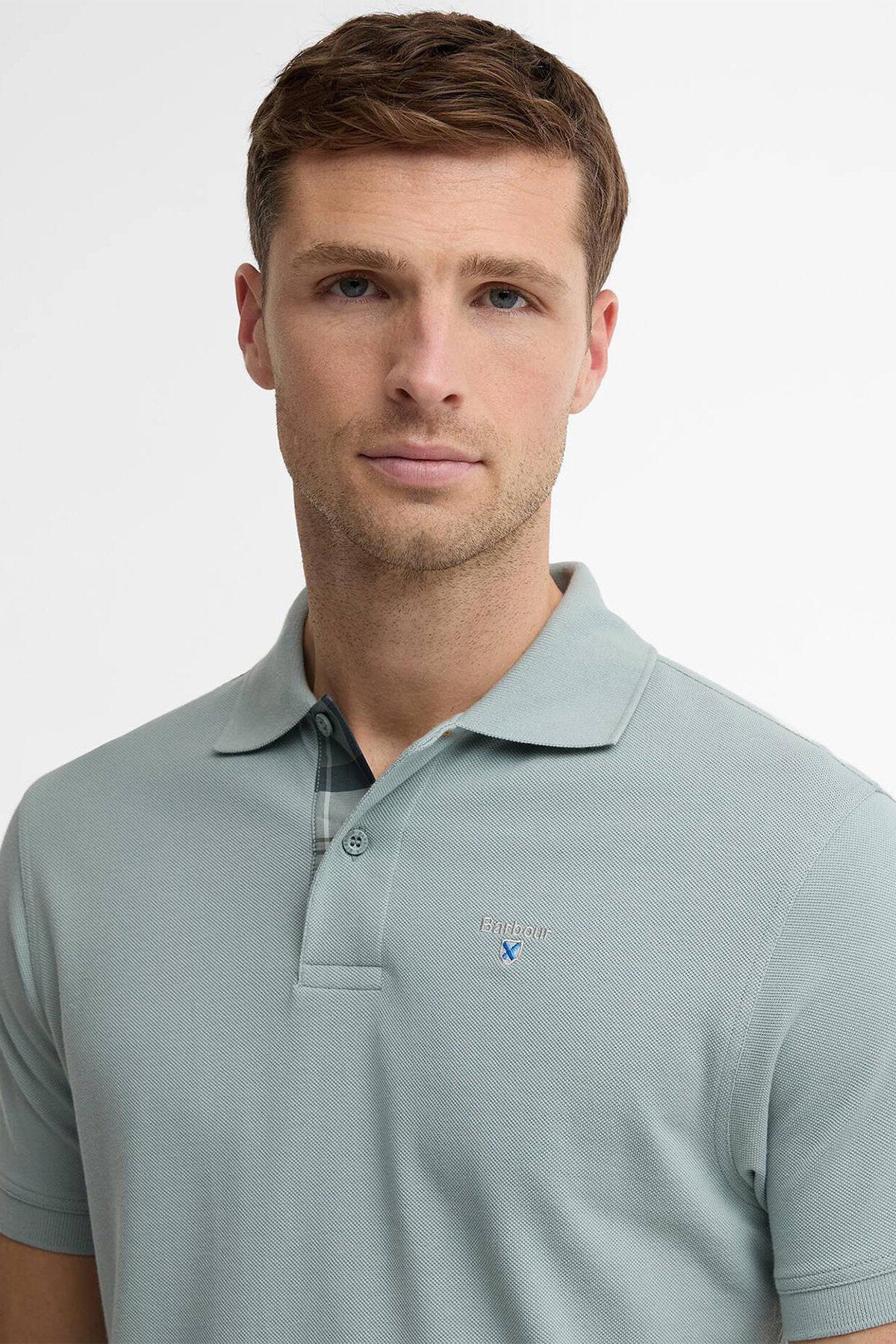 Polo-Shirt aus Tartan-Piqué