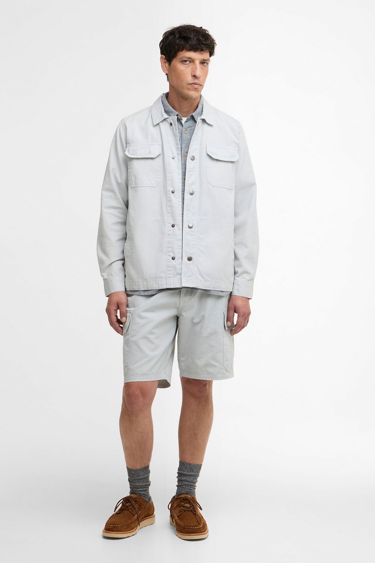 Draftmen Baumwoll-Slub-Overshirt