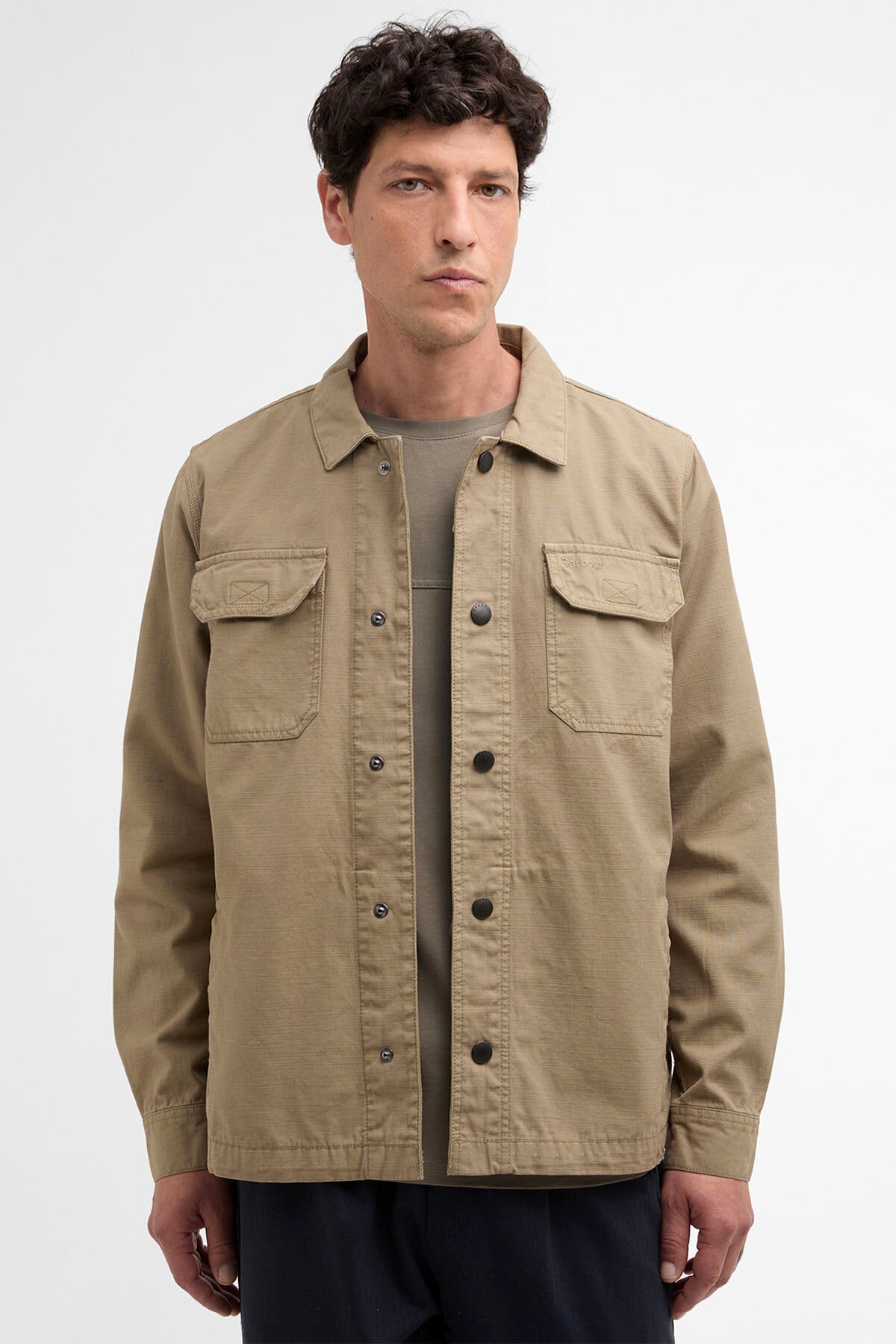 Draftmen Baumwoll-Slub-Overshirt