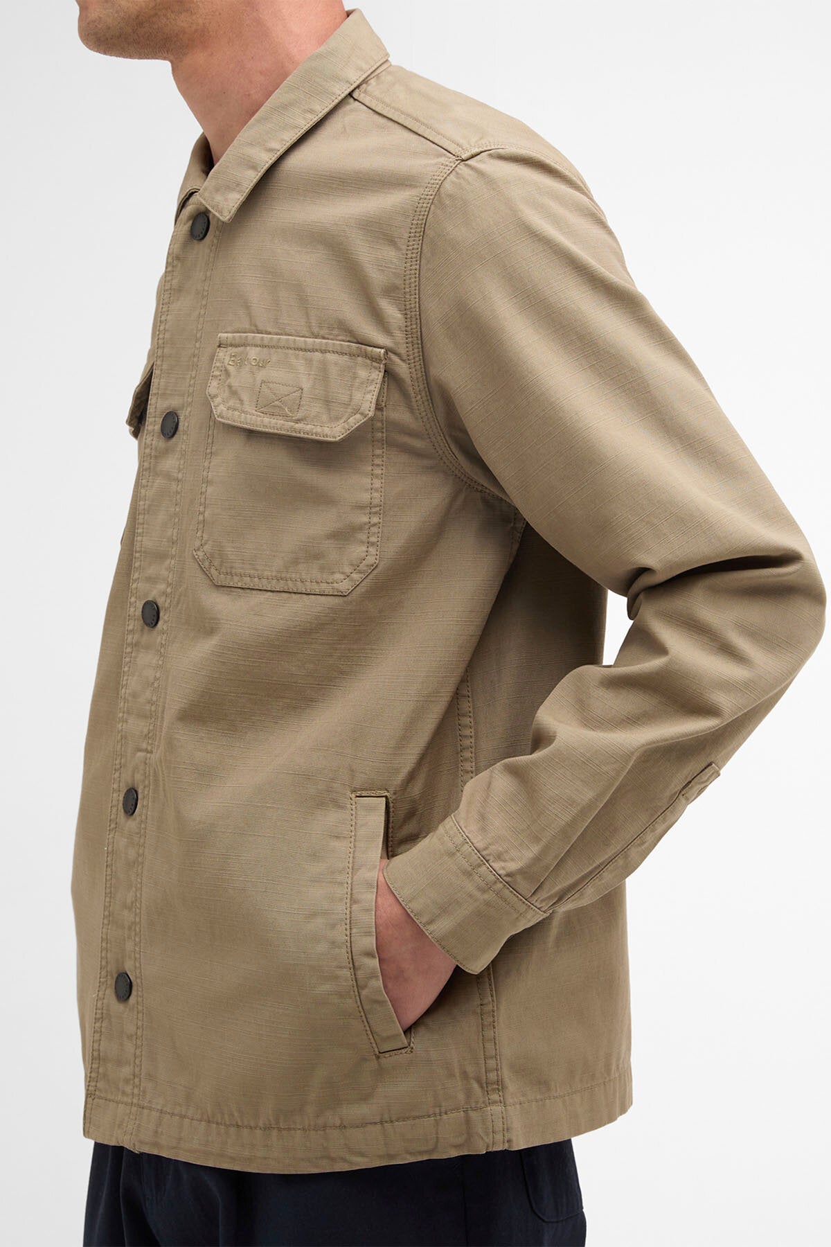 Draftmen Baumwoll-Slub-Overshirt