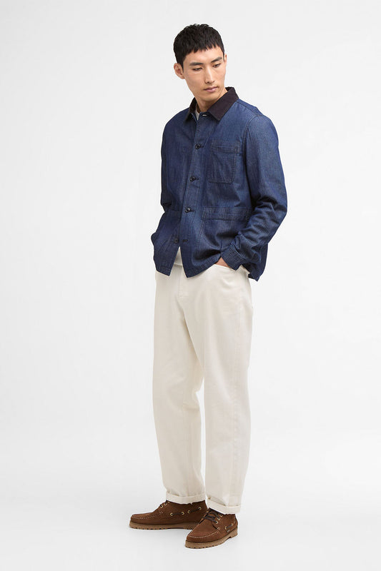 Piligan Herringbone Denim Overshirt
