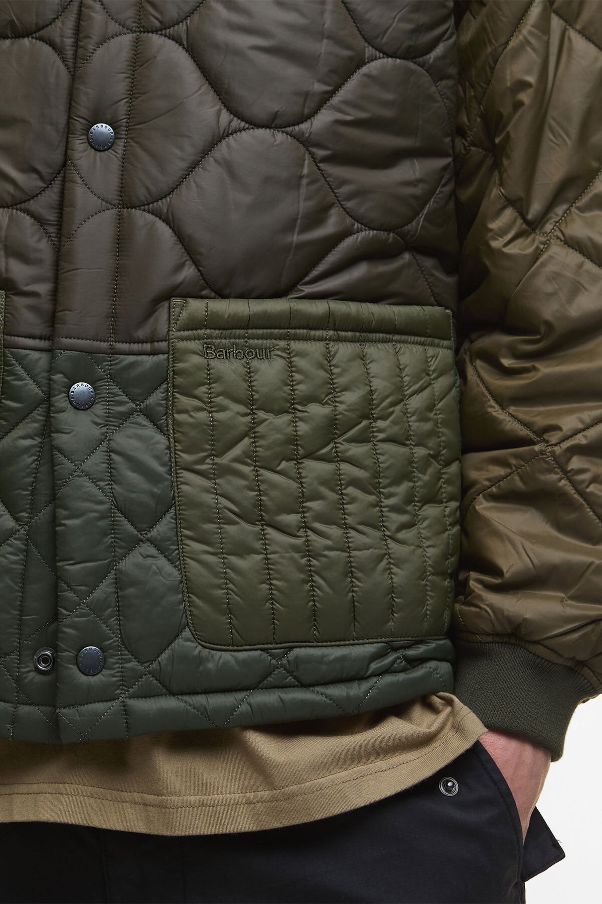 Gesteppte Cording-Jacke