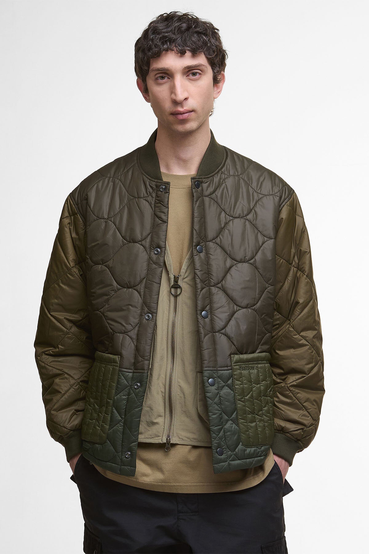 Gesteppte Cording-Jacke