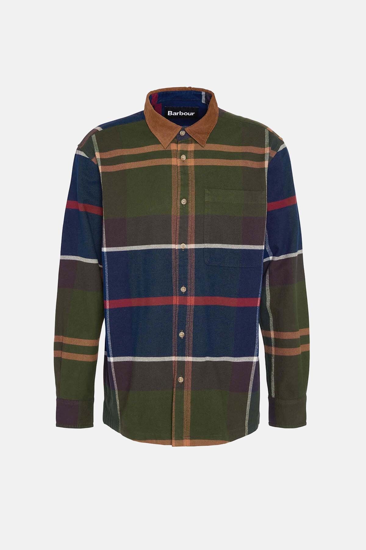 Bushlane Oversized Langarm-Karohemd
