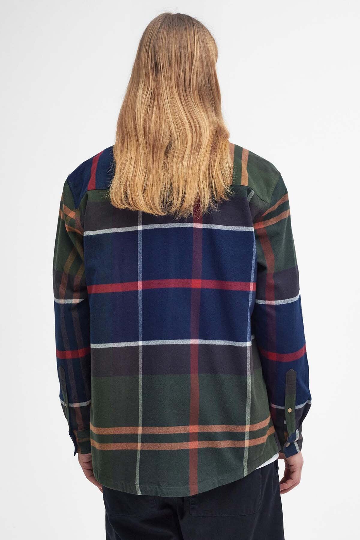 Bushlane Oversized Langarm-Karohemd
