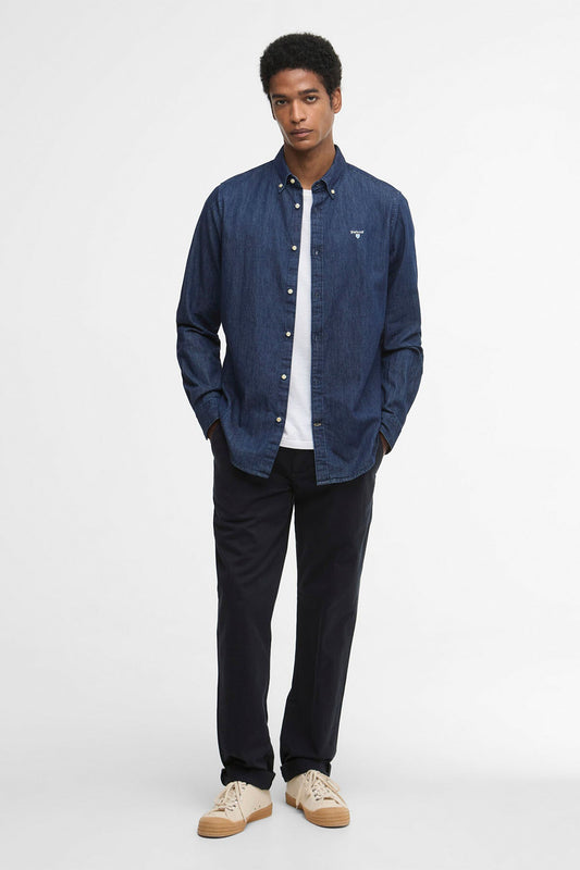 Denim Crest Tailored Long-Sleeved Shirt
