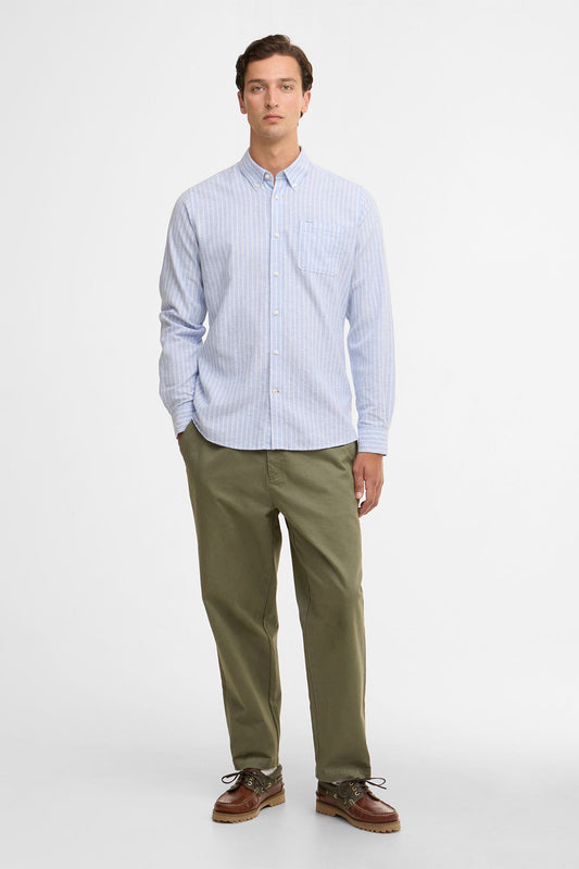 Nelson Striped Long-Sleeved Tailored Shirt