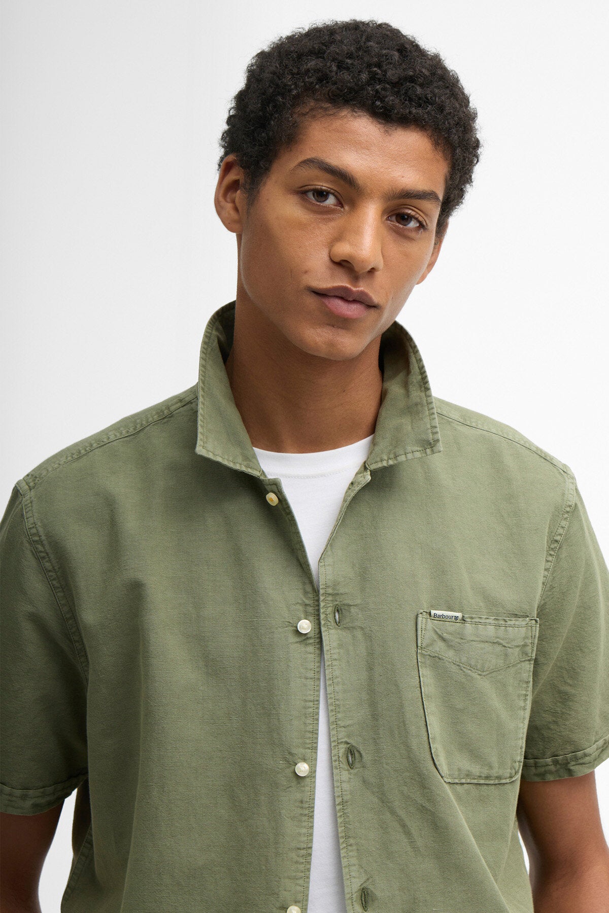 Landkey überfärbtes Kurzarmhemd Regular Fit