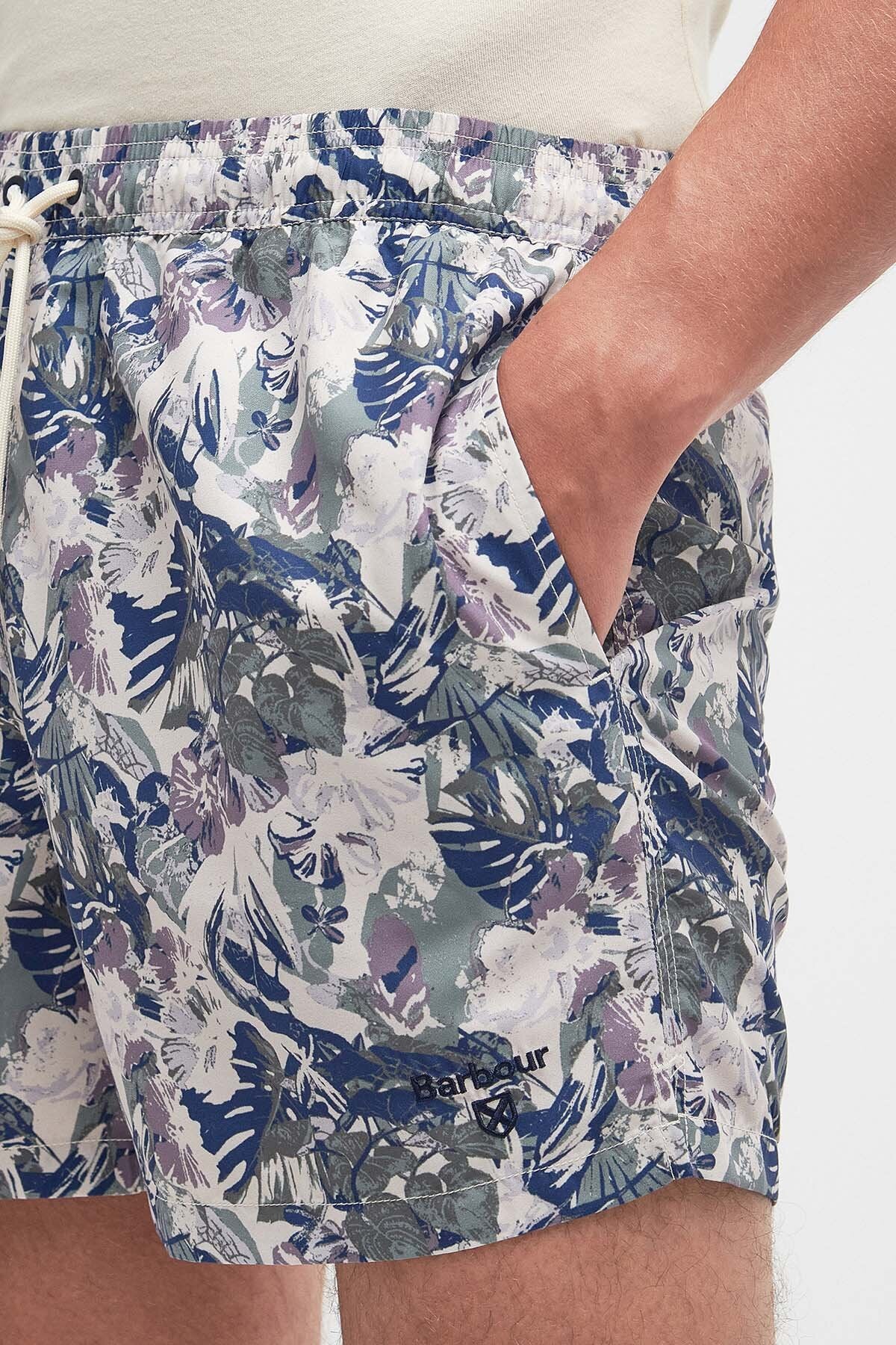 Hindle Palm-Leaf Swim Shorts