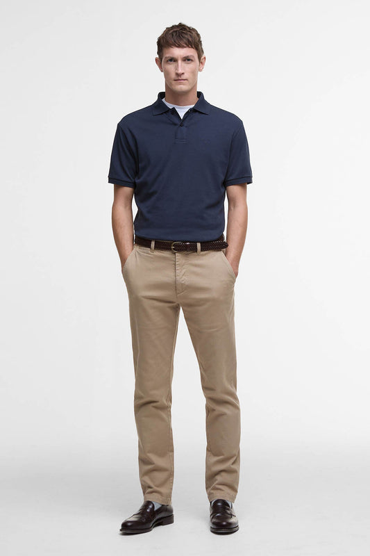 Washed Stretch Tailored Trousers
