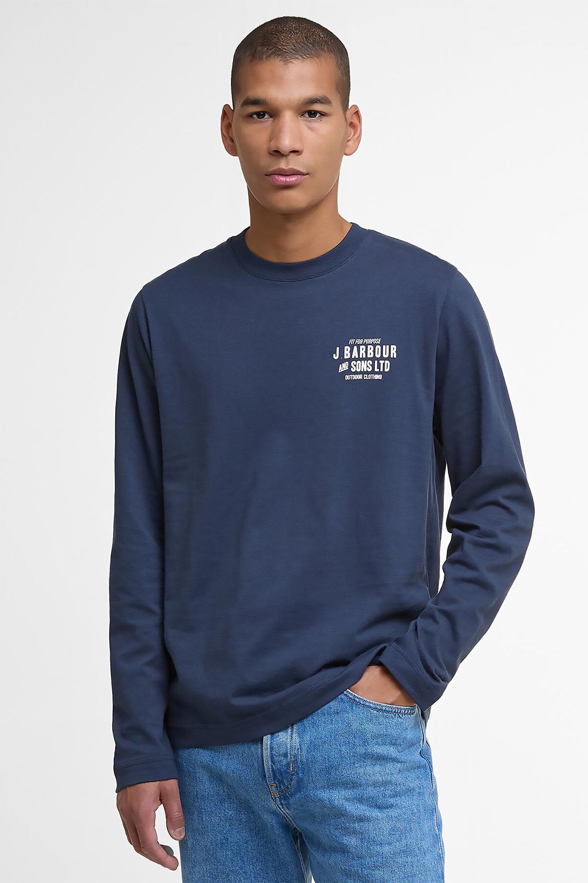 Pointer Langarm-Grafik-T-Shirt
