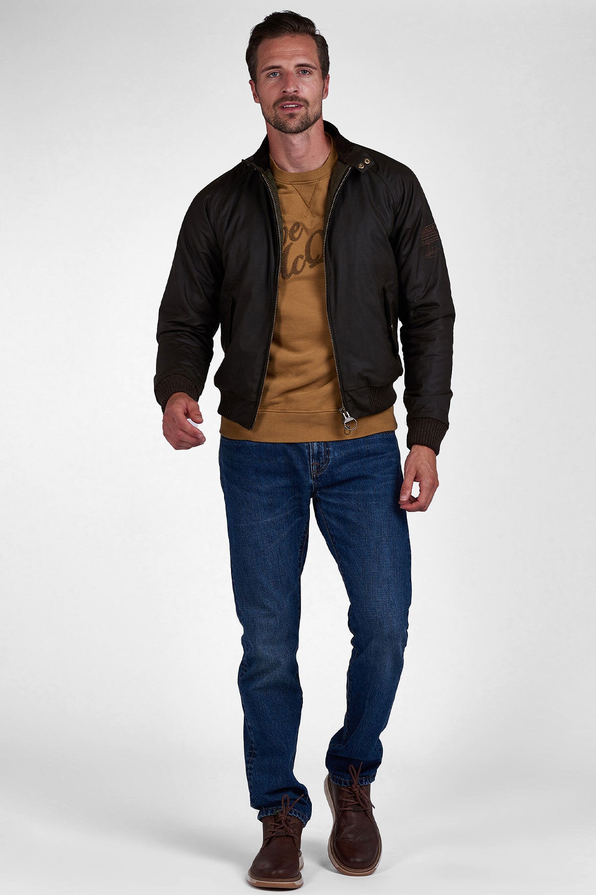 Waxed Cotton Bomber Jacket