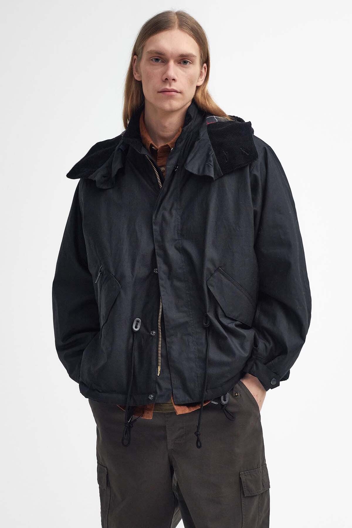 Short Wind Waxed Parka
