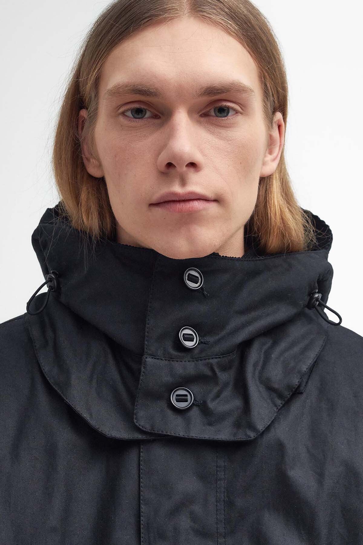 Short Wind Waxed Parka