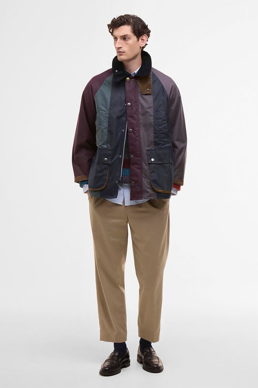 Paul Smith loves Striped Oversized Bedale Waxed Jacket