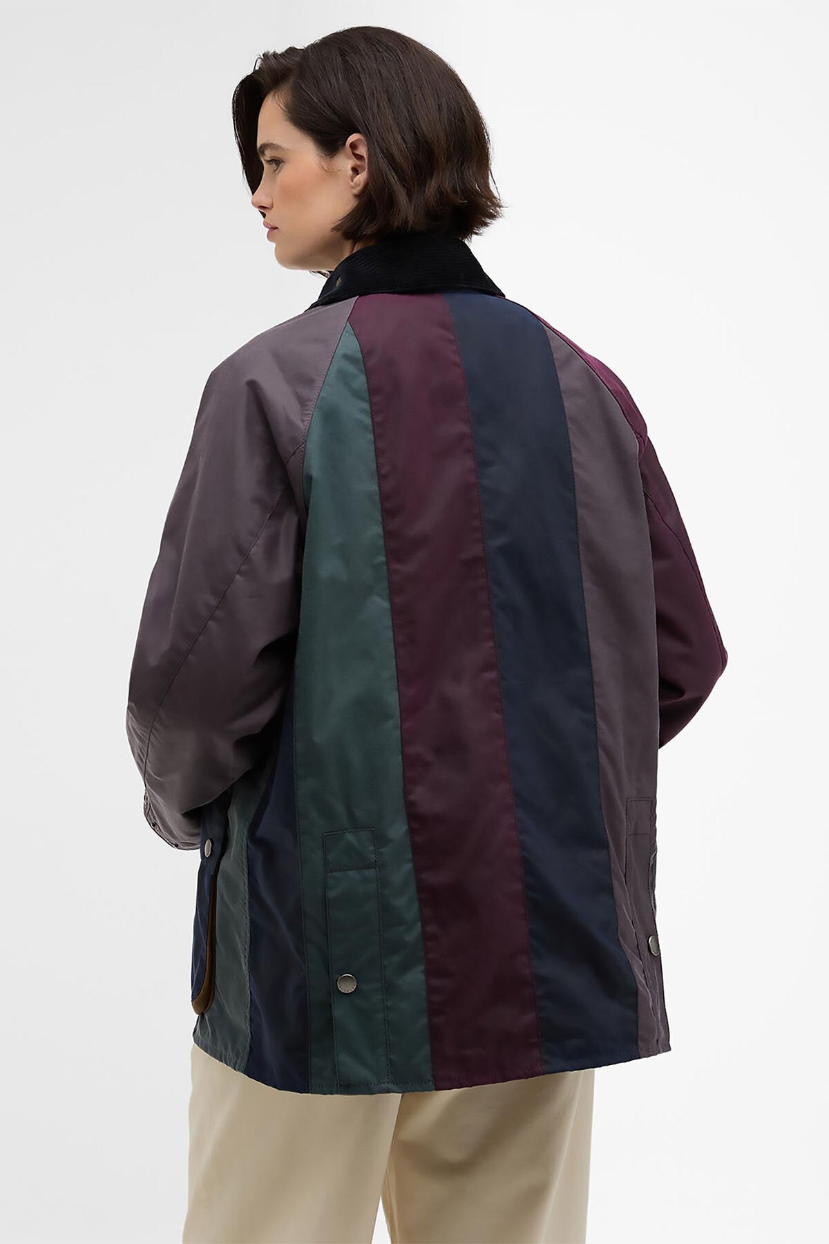 Paul Smith loves Striped Oversized Bedale Waxed Jacket
