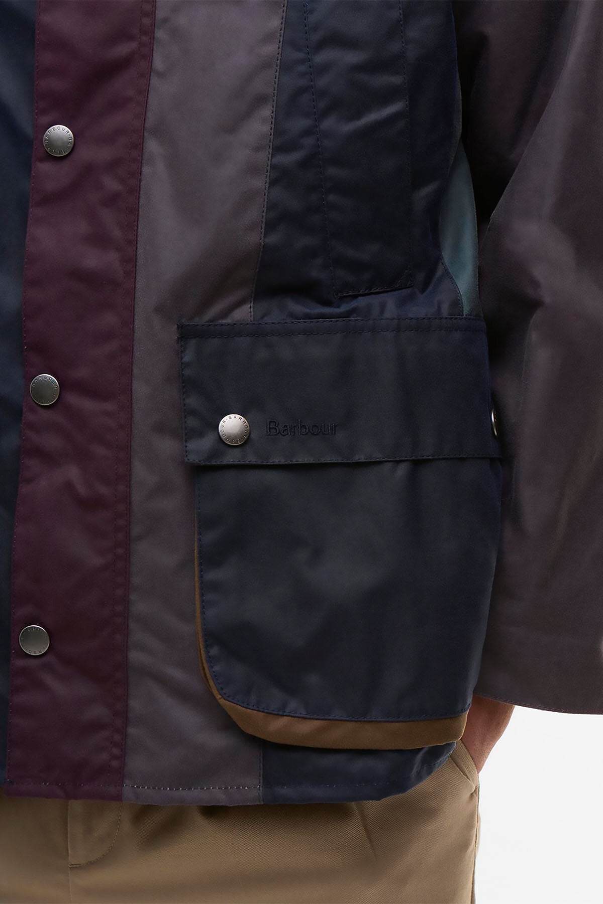 Paul Smith loves Striped Oversized Bedale Waxed Jacket