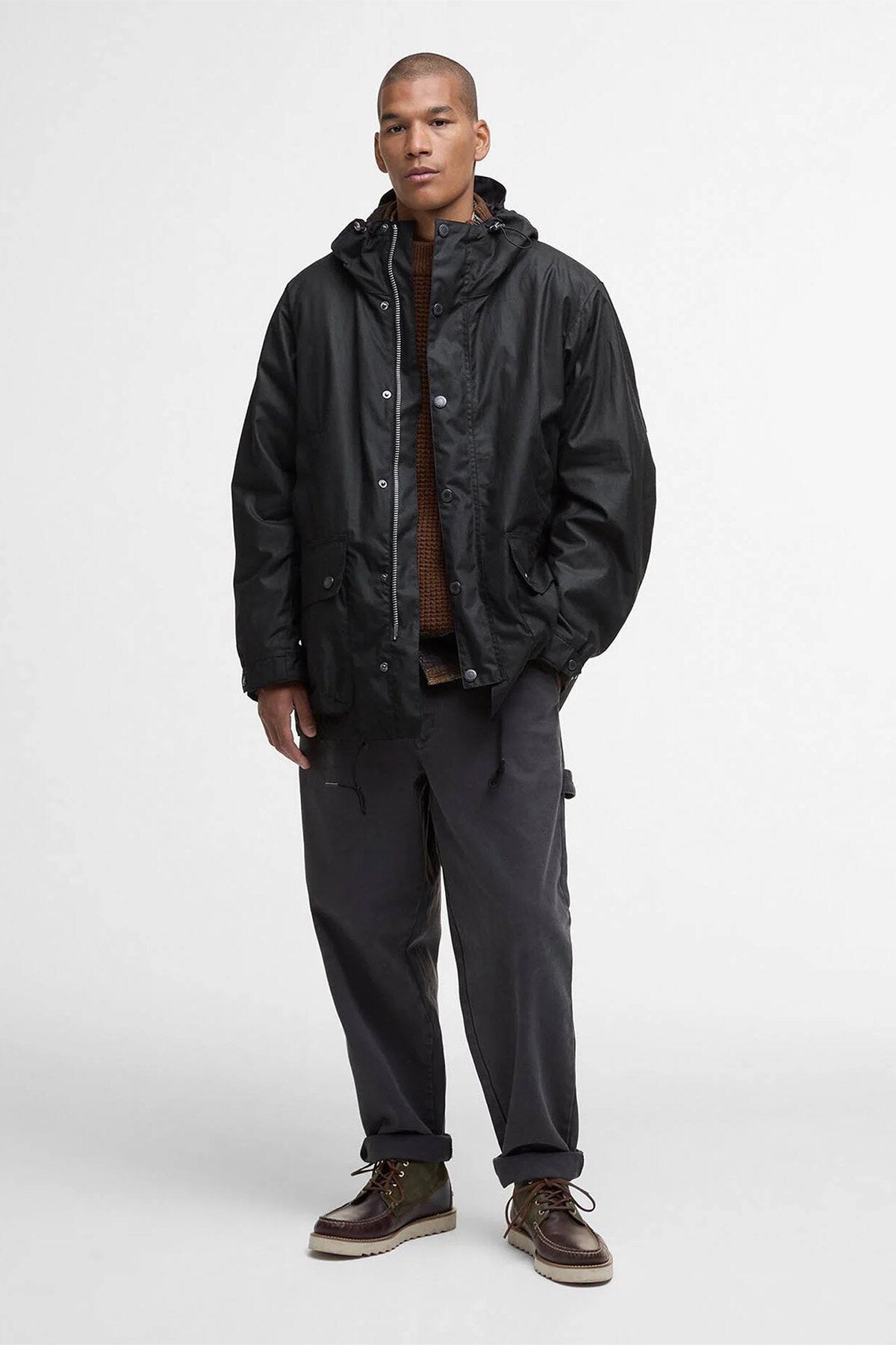 Tide Kapuzen-Wachsjacke