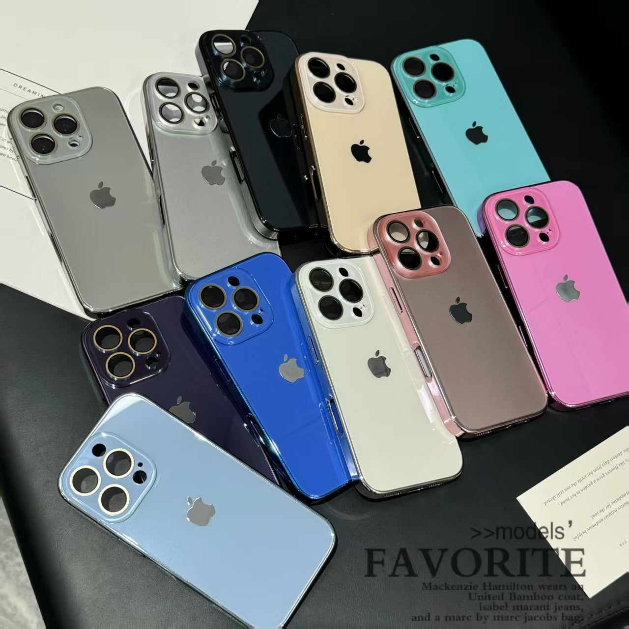 Leichtes Luxus-Hartglas für iPhone-Hülle